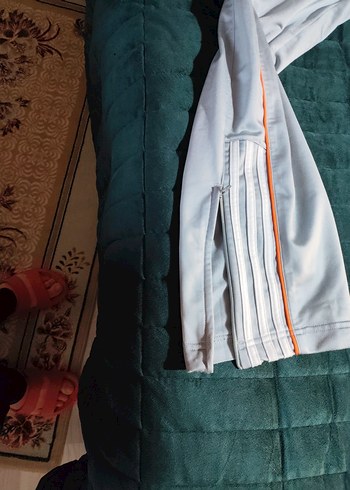 ADİDAS ORİJİNAL Kadın Gri Fermuarlı Rahat Eşofman Altı - Görsel 5