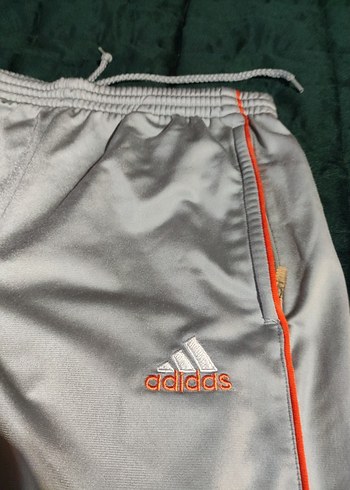 ADİDAS ORİJİNAL Kadın Gri Fermuarlı Rahat Eşofman Altı - Görsel 2