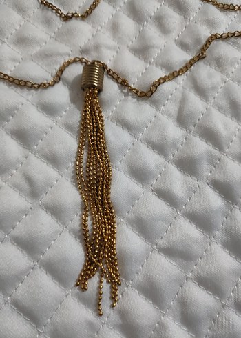 Uzun Zincir Detaylı Bohem Kadın Kolye - Görsel 2