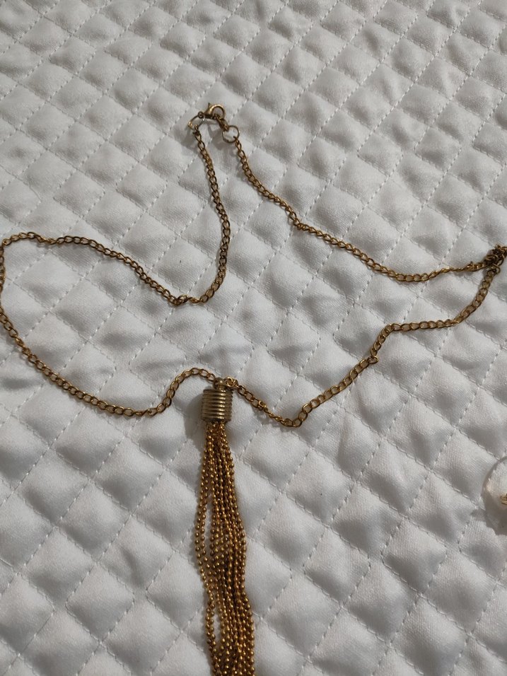 Uzun Zincir Detaylı Bohem Kadın Kolye - Görsel 3