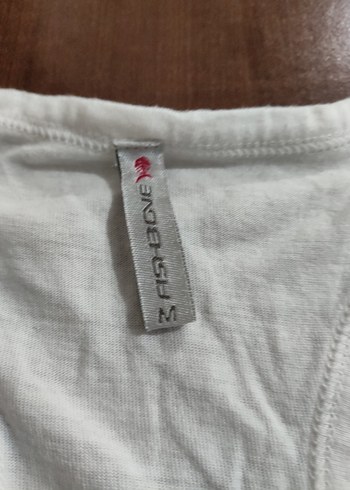 Kadın Beyaz  Midi Tişört - Görsel 4