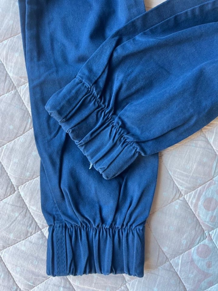 Erkek Çocuk Mavi Bol Kesim Denim Pantolon - Görsel 4