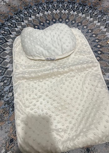 Bebek için Beyaz Noktalı Yumuşak Uyku Seti - Görsel 2