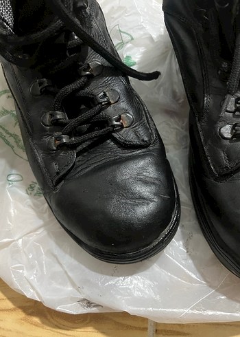 Siyah Bağcıklı Erkek Kauçuk Bot - Görsel 7