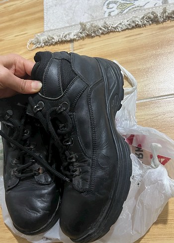 Siyah Bağcıklı Erkek Kauçuk Bot - Görsel 4