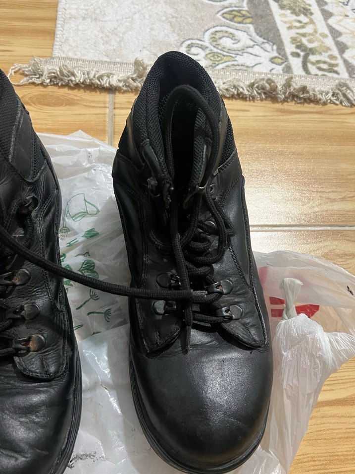 Siyah Bağcıklı Erkek Kauçuk Bot - Görsel 3