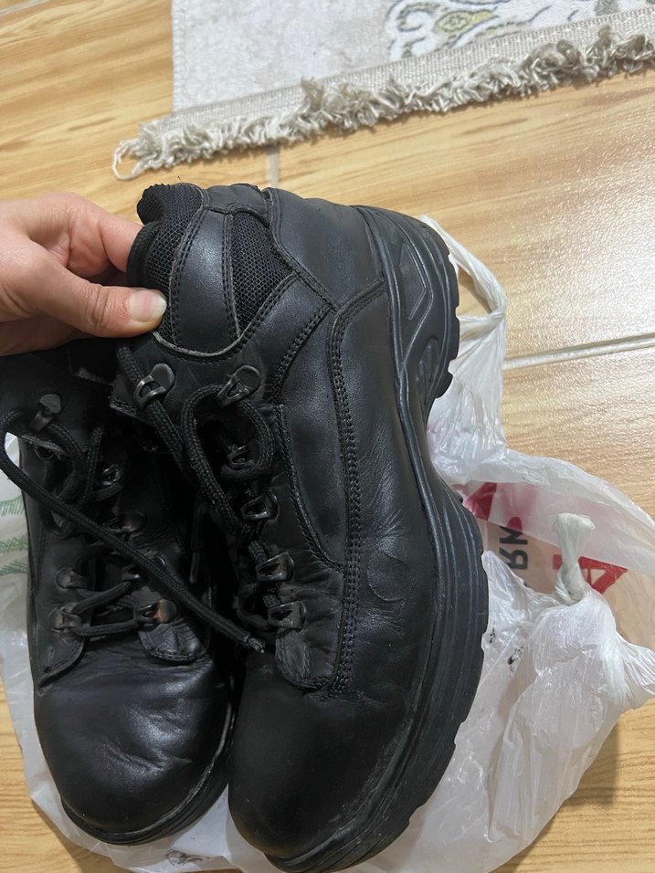 Siyah Bağcıklı Erkek Kauçuk Bot - Görsel 4