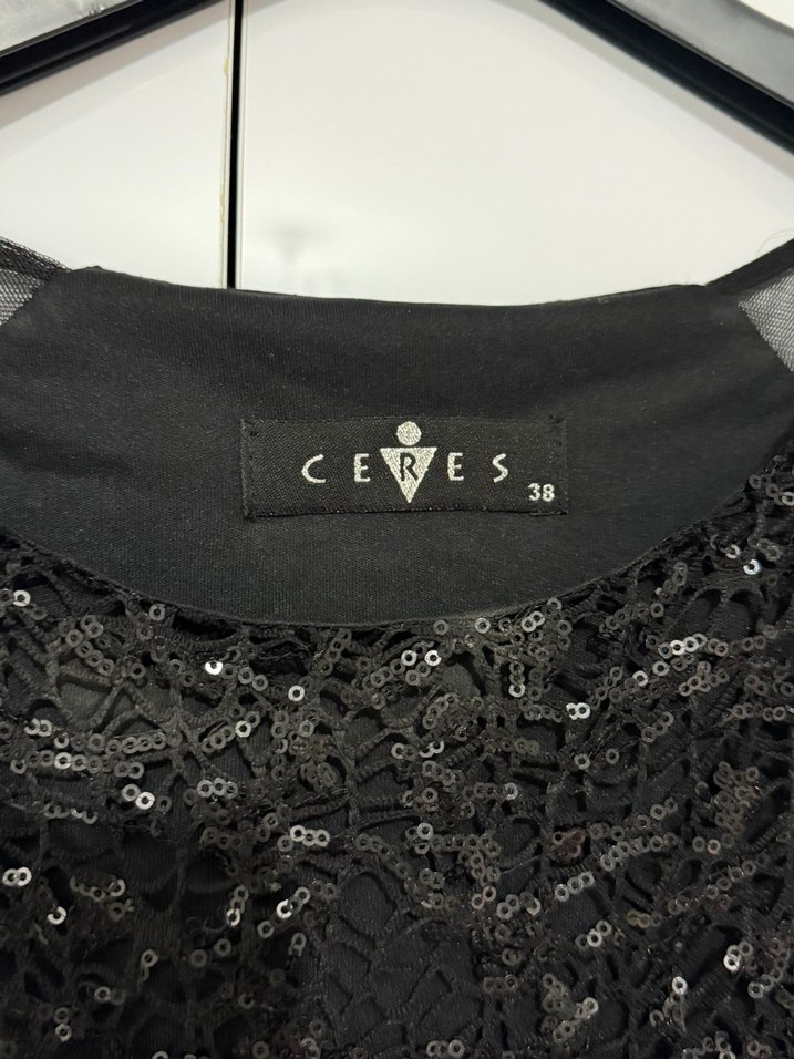 Siyah Uzun Kollu Gotik Abiye Elbise - Görsel 5