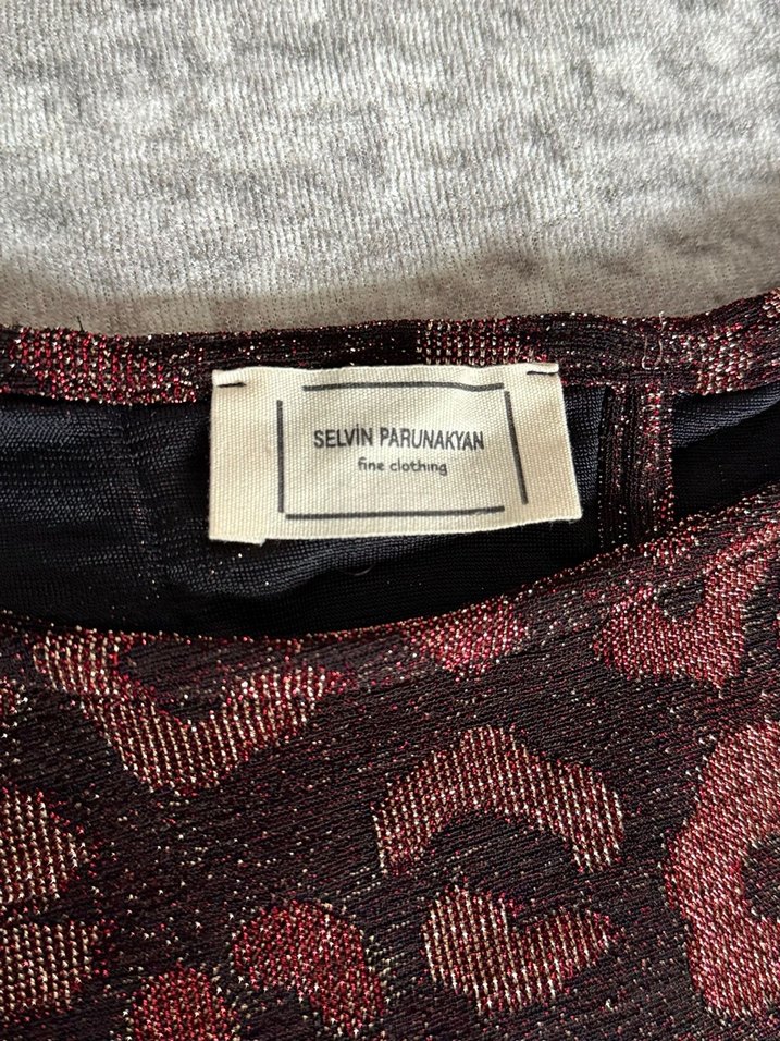 Bordo Desenli Kadın ikili takım - Görsel 4