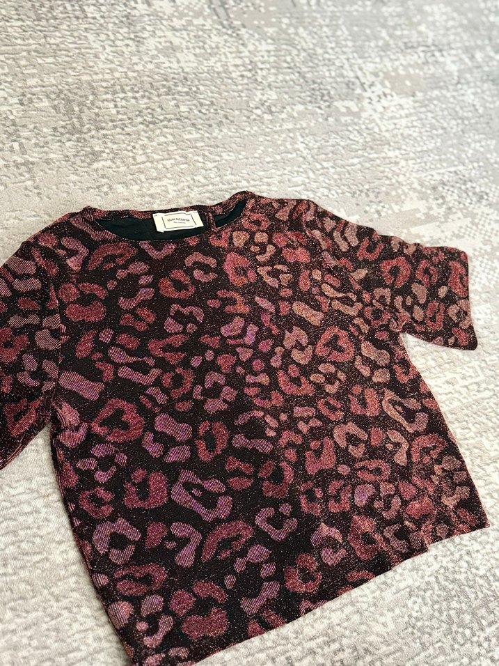 Bordo Desenli Kadın ikili takım - Görsel 3