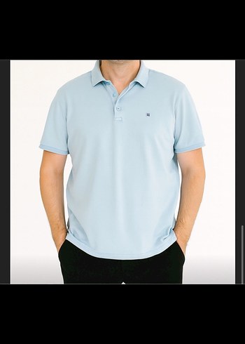 Erkek Gri Kısa Kollu Polo Yaka Tişört - Görsel 5