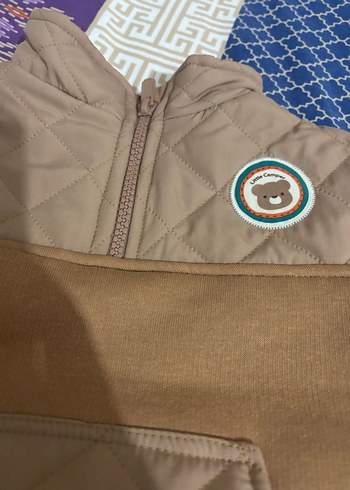 Kahverengi Erkek Çocuk Fermuarlı Sweatshirt - Görsel 4