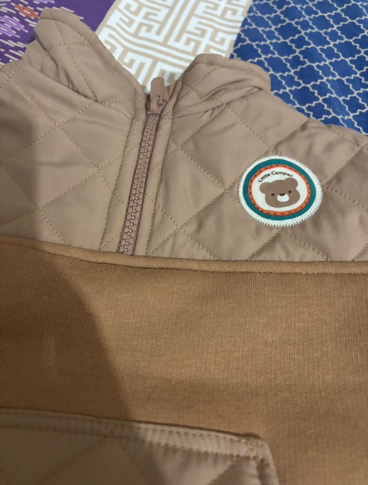 Kahverengi Erkek Çocuk Fermuarlı Sweatshirt - Görsel 4