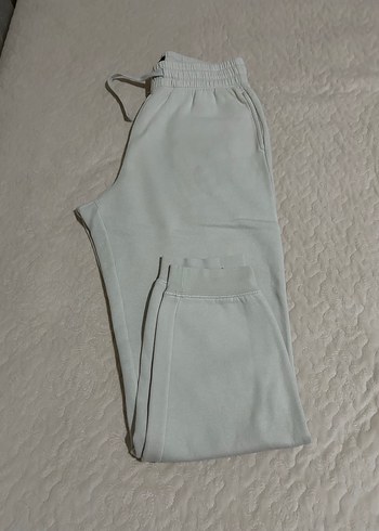 H&M Beyaz Pamuklu Erkek Eşofman Altı - Görsel 3