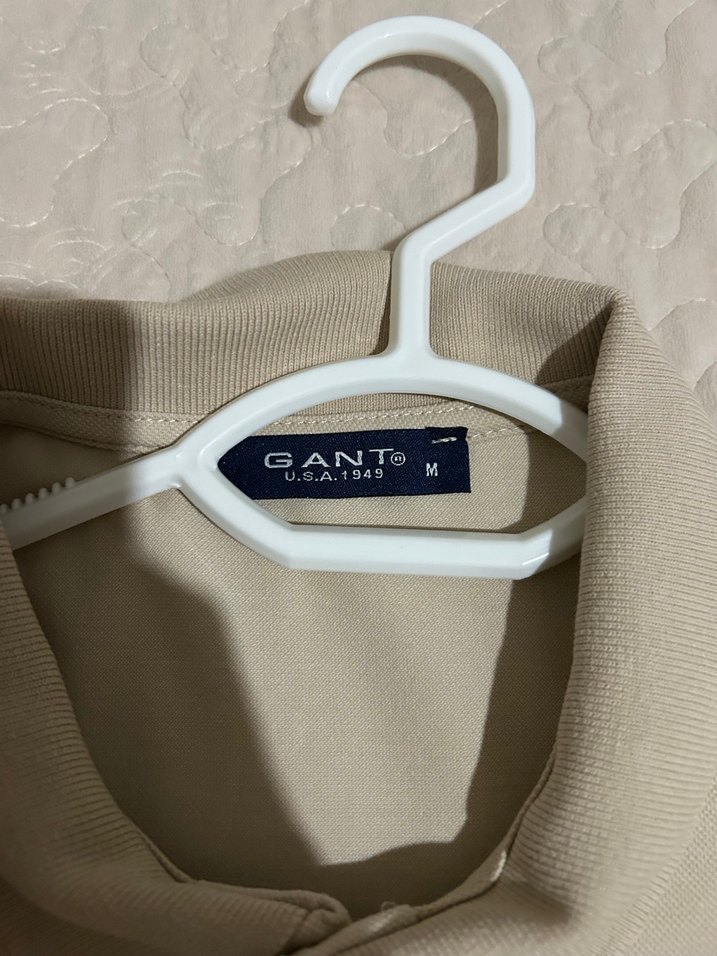 Bej GANT Düğmeli Erkek Polo Tişört - Görsel 2