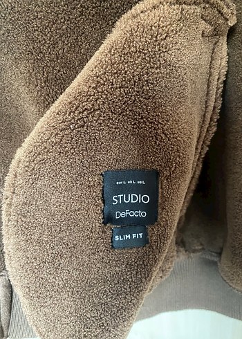 Defacto Kahverengi Süet Kürklü Erkek Ceket - Görsel 4