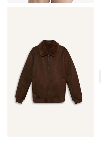 Defacto Kahverengi Süet Kürklü Erkek Ceket - Görsel 2