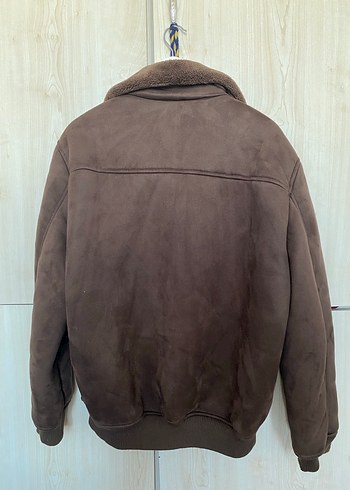 Defacto Kahverengi Süet Kürklü Erkek Ceket - Görsel 5