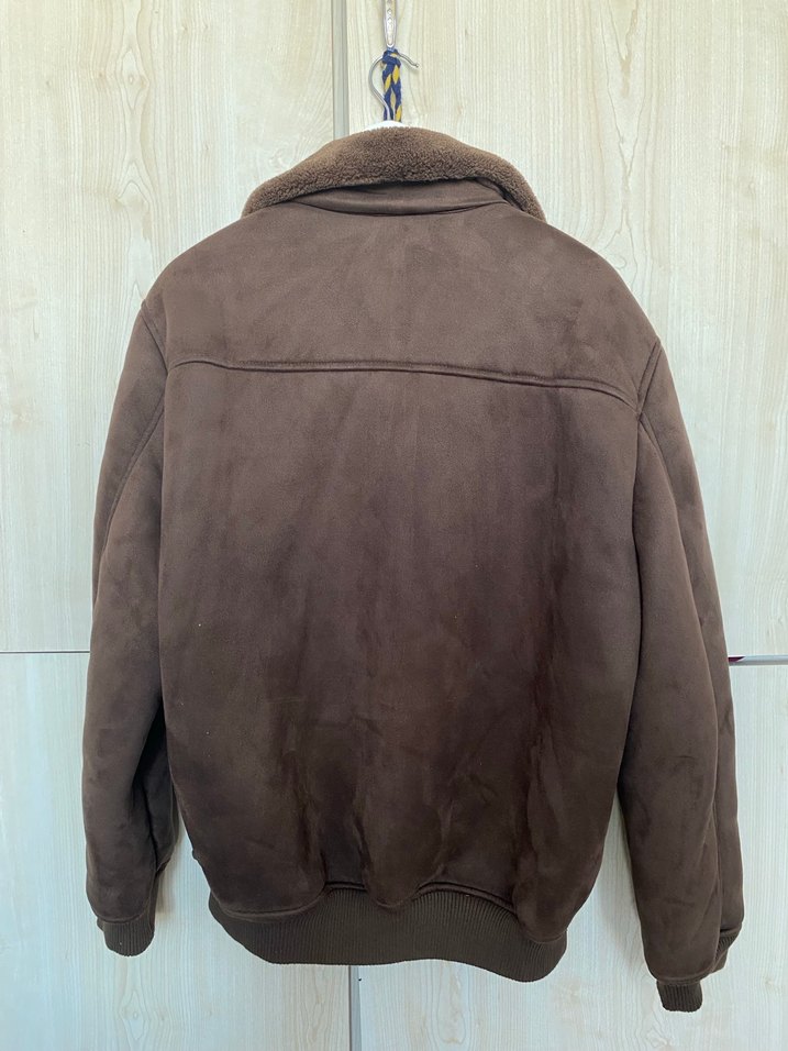 Defacto Kahverengi Süet Kürklü Erkek Ceket - Görsel 5