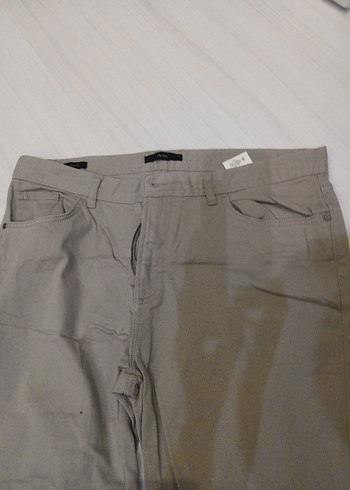 Bej Keten Erkek Pantolon AVVA 2xl büyük beden - Görsel 3