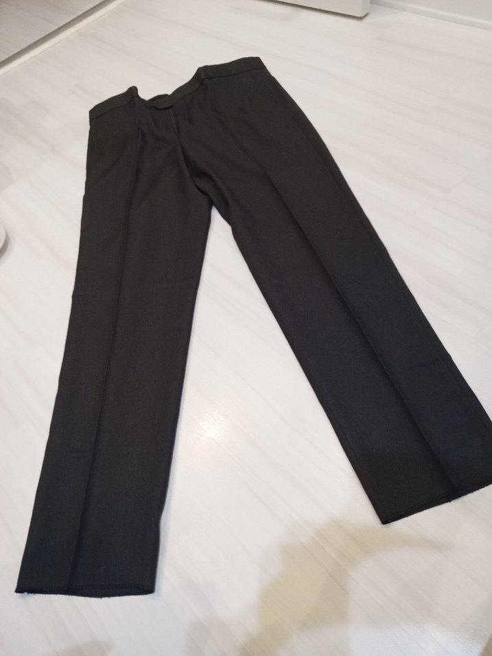 Düz Siyah Pilili Erkek Pantolon 2xl büyük beden pantolon - Görsel 2