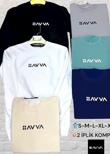 Beyaz Erkek Sweatshirt Uzun Kollu Spor - Görsel 3