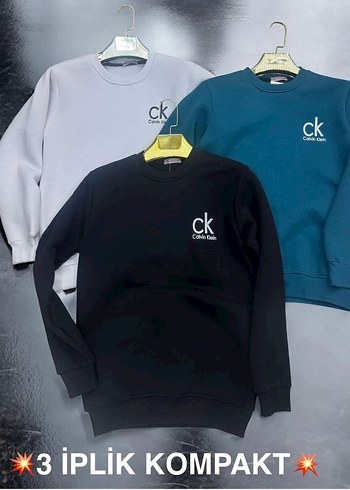 Beyaz Erkek Sweatshirt Uzun Kollu Spor - Görsel 4