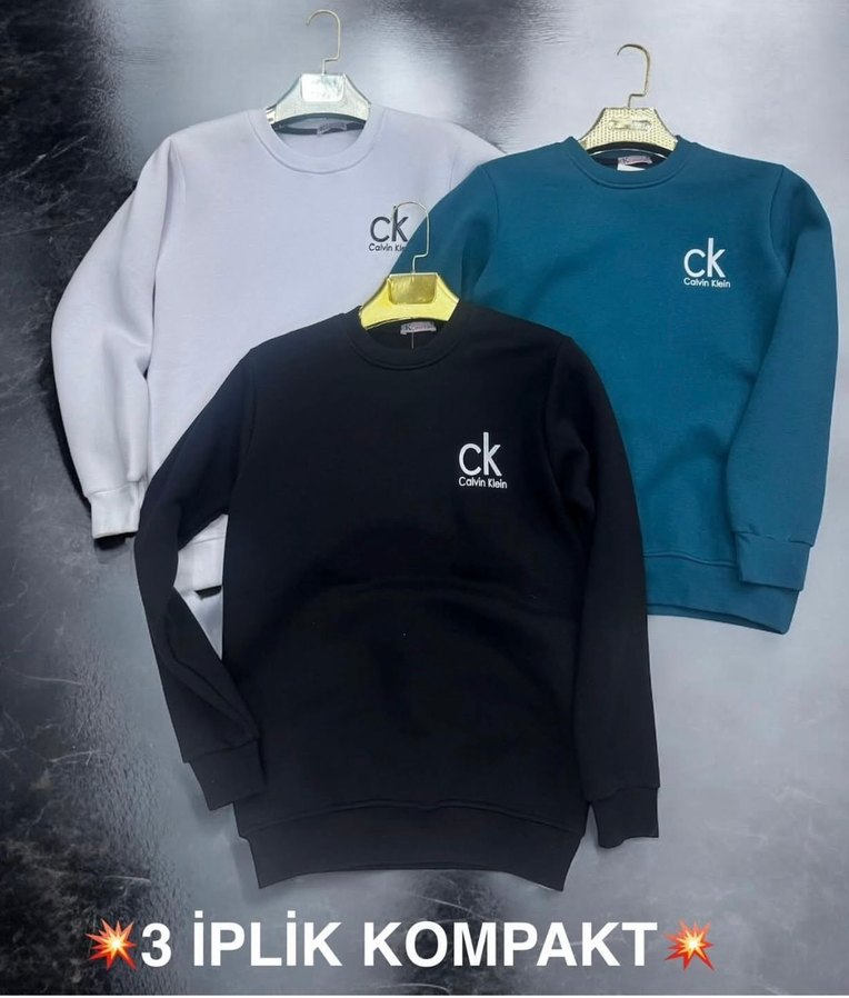 Beyaz Erkek Sweatshirt Uzun Kollu Spor - Görsel 4