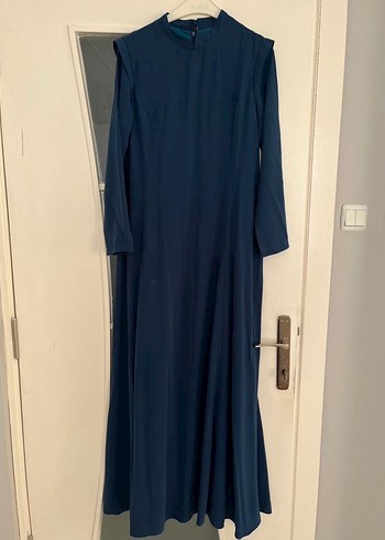 Mavi V Yaka Kadın Hamile Tulum - Görsel 5