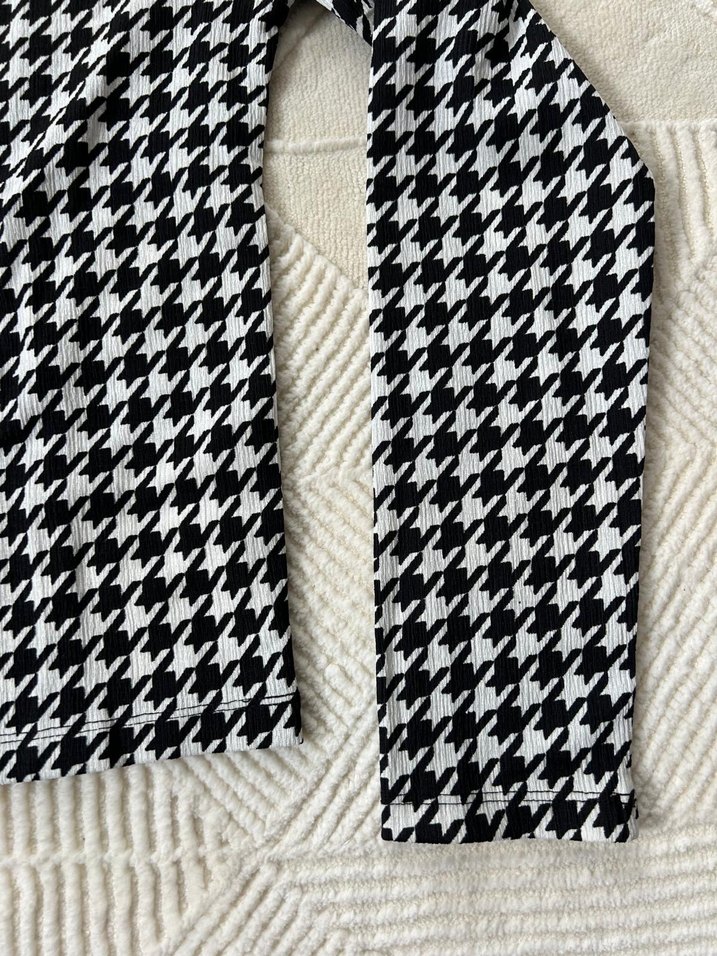 DeFacto Kadın Siyah Desenli Hamile Bluz - Görsel 4