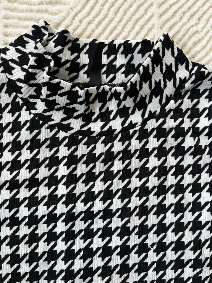 DeFacto Kadın Siyah Desenli Hamile Bluz - Görsel 2