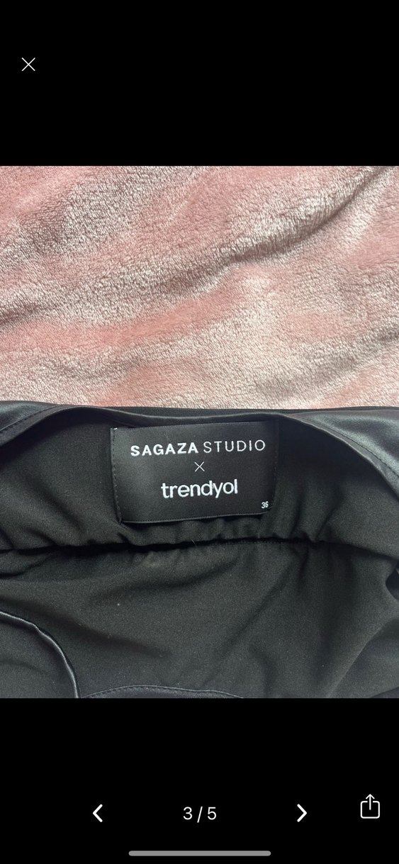 Kadın Lacivert askılı Crop Top - Görsel 4