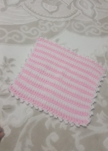 Pembe Çizgili Banyo lifi çeyizlik - Görsel 6