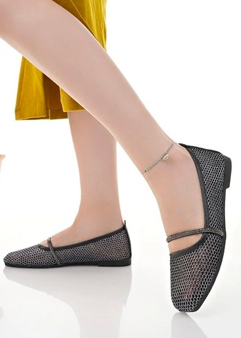 Kare Burunlu Siyah  Babet - Görsel 3