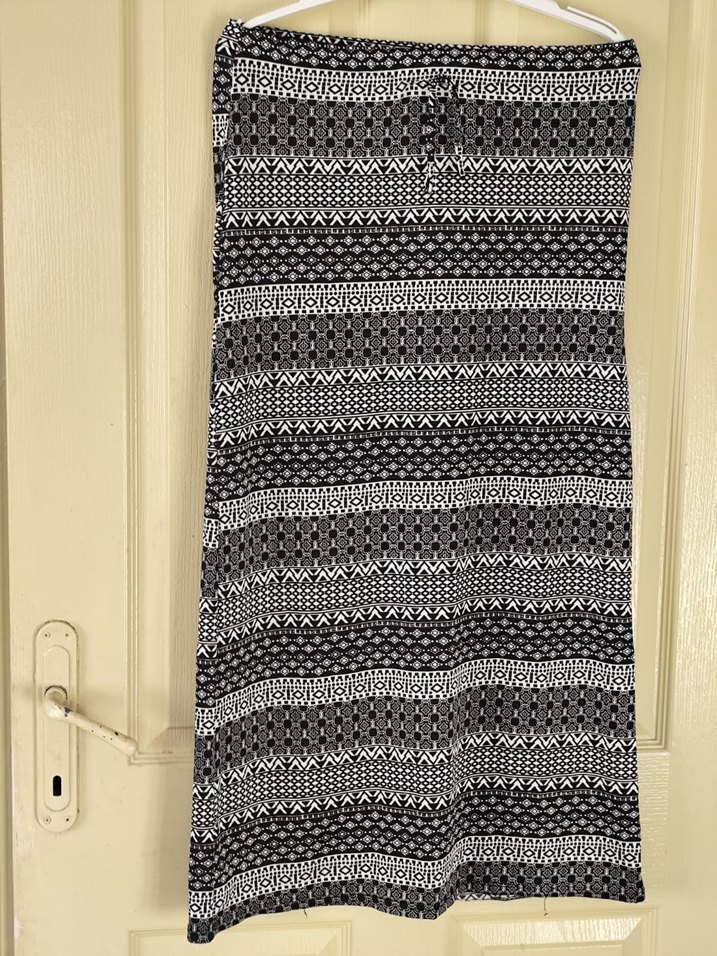 Bohem Uzun Örgü Desenli Hamile Eteği - Görsel 2