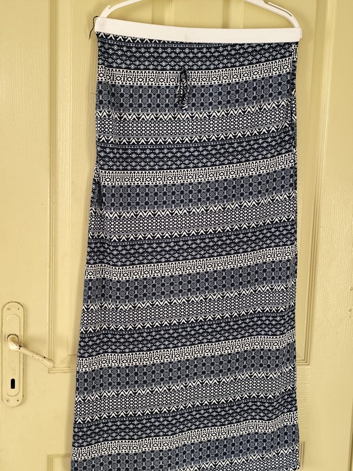 Bohem Uzun Örgü Desenli Hamile Eteği - Görsel 3