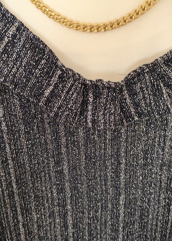 Örgü Detaylı Uzun Elbise - Görsel 3