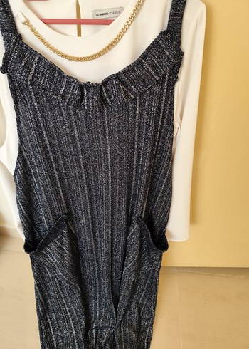 Örgü Detaylı Uzun Elbise - Görsel 7