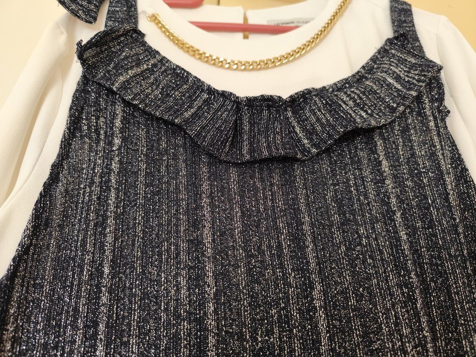 Örgü Detaylı Uzun  Elbise - Görsel 4