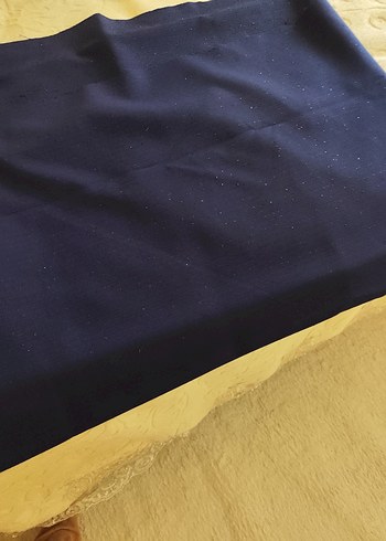 lacivert simli kumaş - Görsel 3