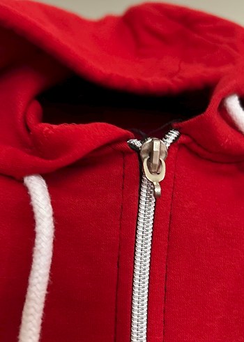 Kırmızı Siyah Fermuarlı Kadın Eşofman Takımı - Görsel 4