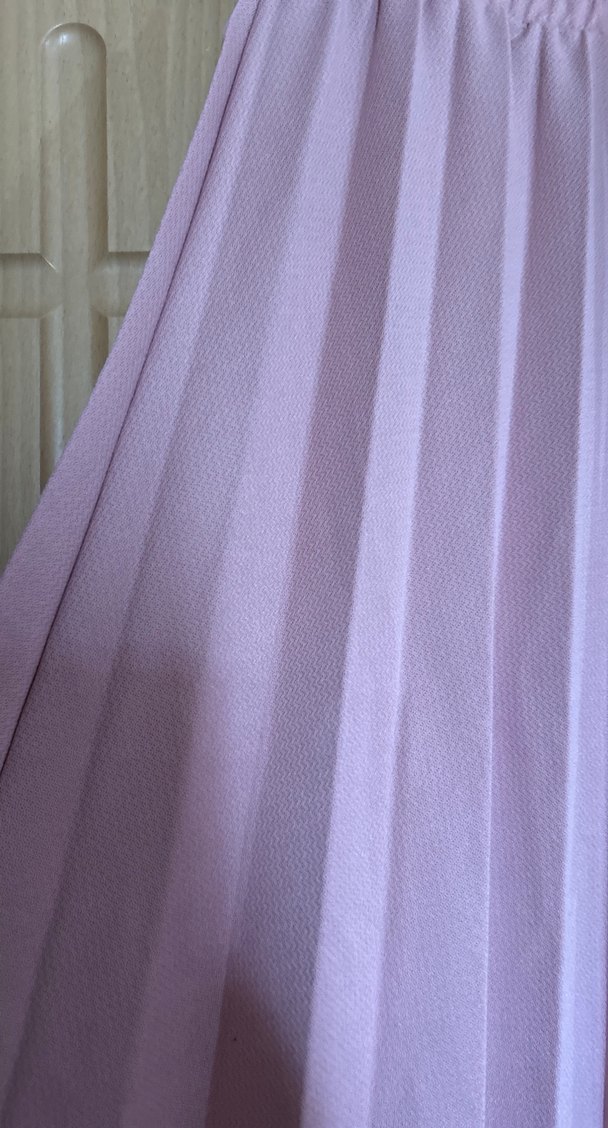 Pembe Pilili Uzun Kadın Etek - Görsel 2