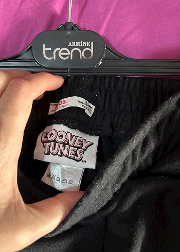 Siyah Baskılı Rahat Kesim Kadın Eşofman - Görsel 5