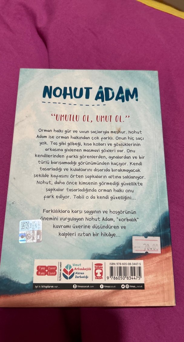 Nohut Adam - Anıl Basılı Çocuk Kitabı - Görsel 2