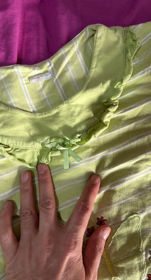 Yeşil Mini Kısa Kollu Kadın Pijama Takımı - Görsel 4
