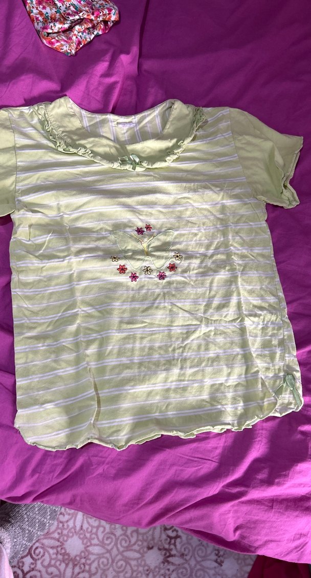 Yeşil Mini Kısa Kollu Kadın Pijama Takımı - Görsel 2