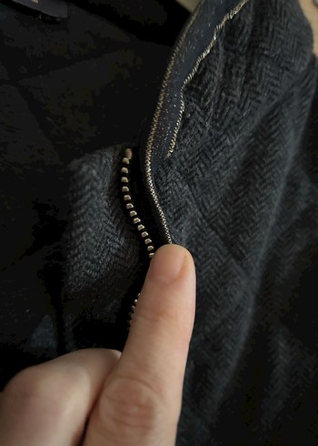 Siyah Fermuarlı Kız çocuk binici tarzı Yelek - Görsel 8