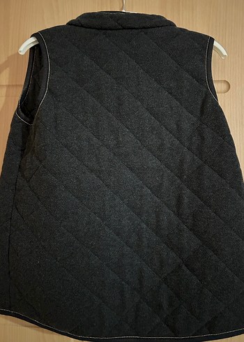 Siyah Fermuarlı Kız çocuk binici tarzı Yelek - Görsel 5