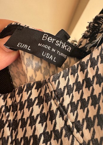 Siyah-Gri Kareli İnce Askılı Midi Elbise - Görsel 2