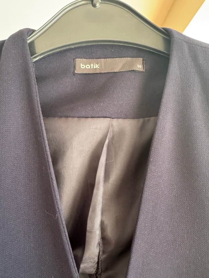 Batik Lacivert Midi Blazer Ceket - Görsel 2